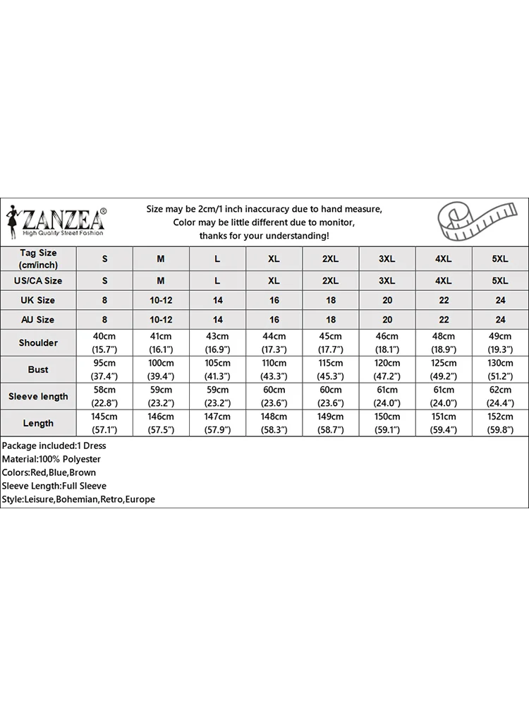 Платье ZANZEA женское в стиле пэчворк длинный сарафан с цветочным принтом