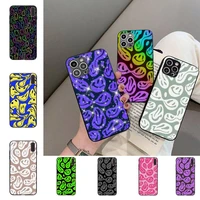 cute funny trippy smiley face phone case for iphone 11 12 13 mini pro max 8 7 6 6s plus x 5 se 2020 xr xs funda case