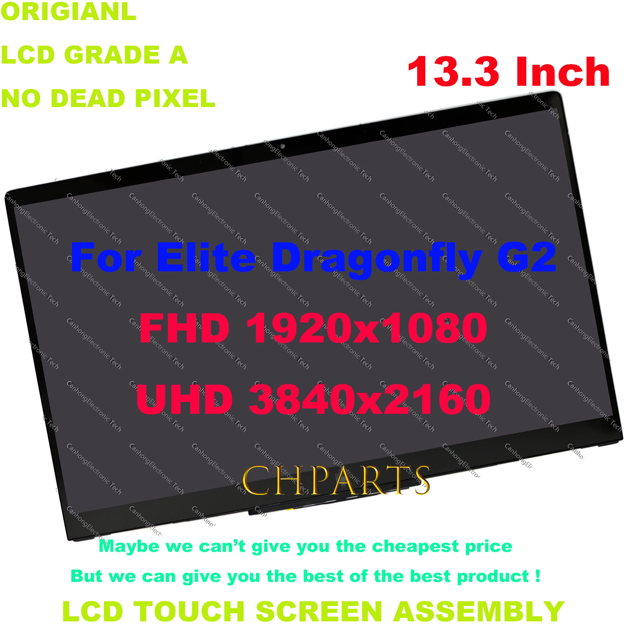 

13.3-Inches FHD UHD For HP Elite Dragonfly G2 LCD Touch Screen Digitizer Replacement Assembly M44360-001 M44361-001 M42271-001