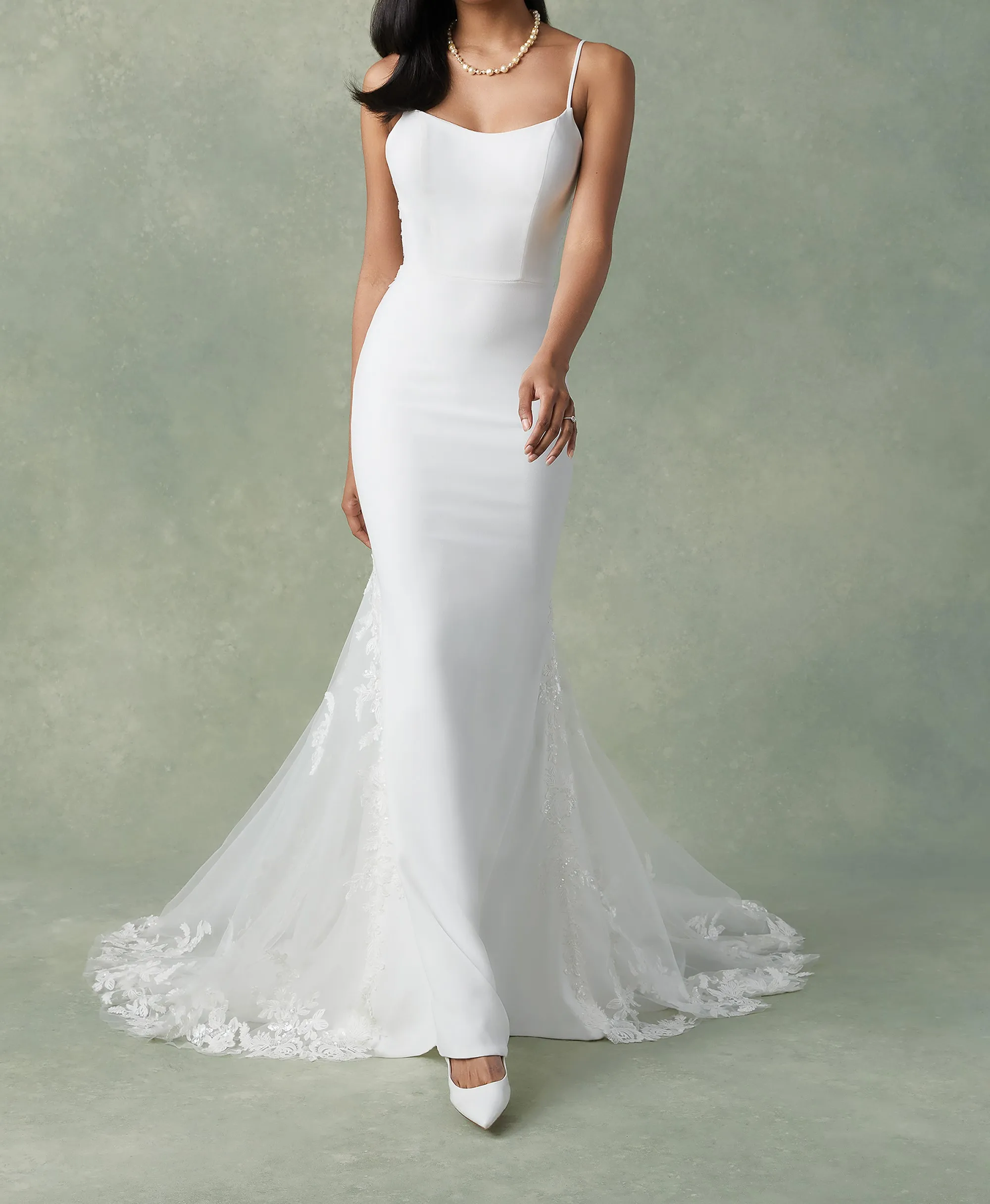 

All-season 2023 Long New Women Beautiful Mermaid Tulle Wedding Dress WHW-187