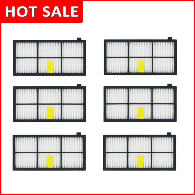 

6pcs Replacement Hepa Filters For iRobot Roomba 800 900 Series 860 870 880 890 960 980 990 Robot Vacuum Cleaner Filter Parts