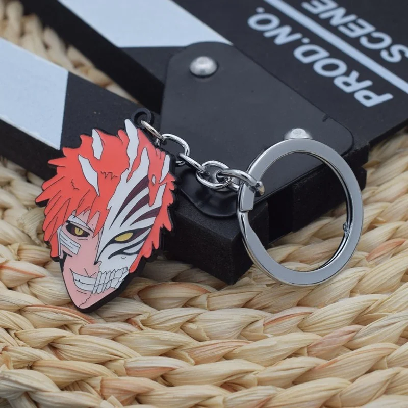 

Аниме-брелок для ключей отбеливатель мужской брелок для ключей для женщин мужчин кольцо для ключей Kurosaki Ichigo металлический брелок для ключе...