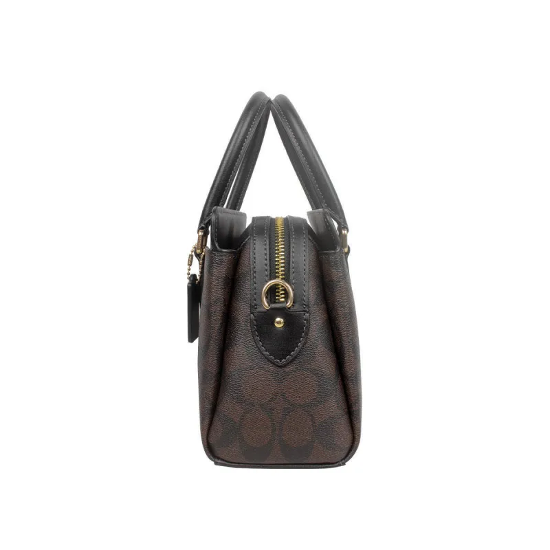 Женская кожаная сумка через плечо из ПВХ Coach