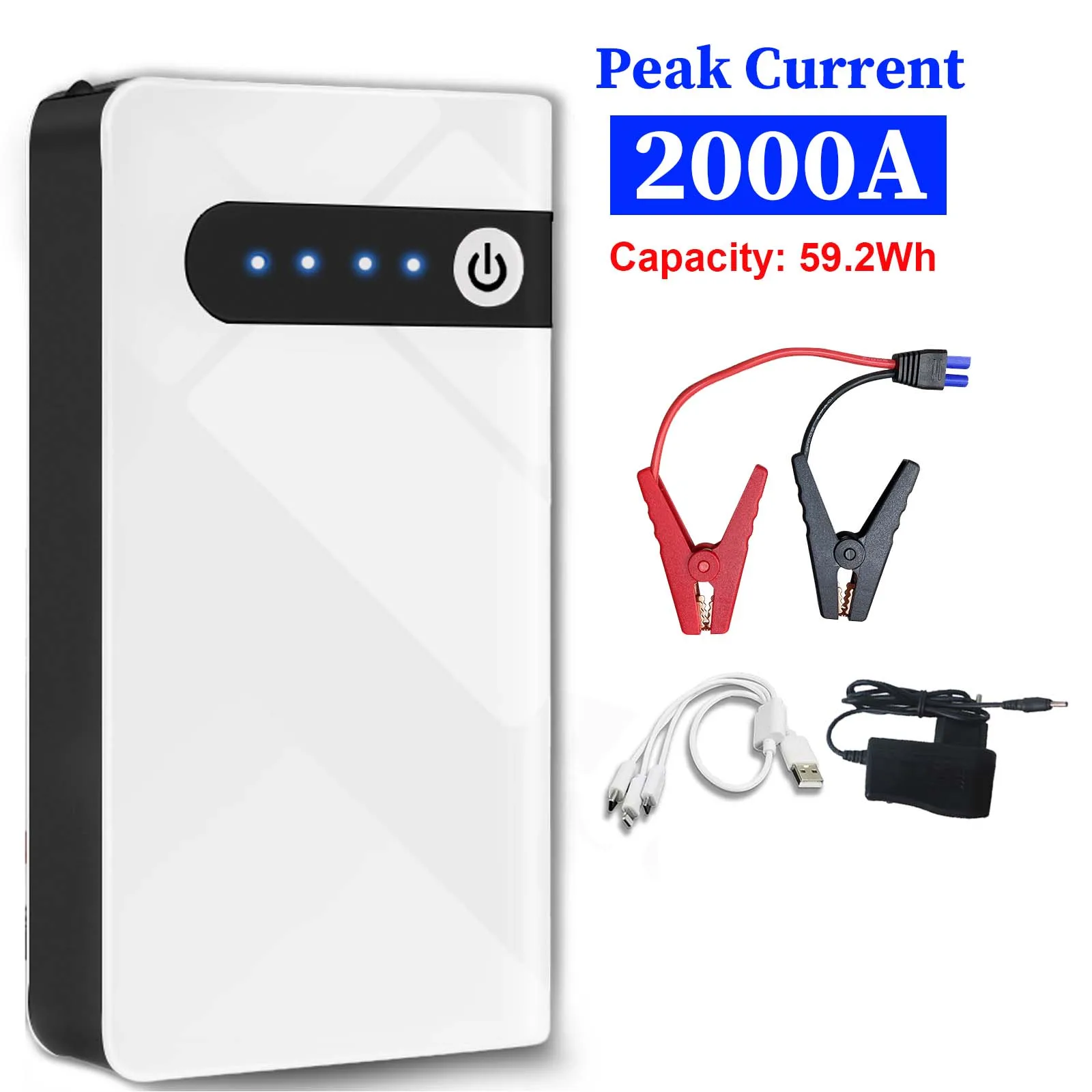 

12 В автомобильный стартер Power Bank устройство автоматического запуска 2000A усилитель автомобильного аккумулятора аварийный кабель для аварийного запуска