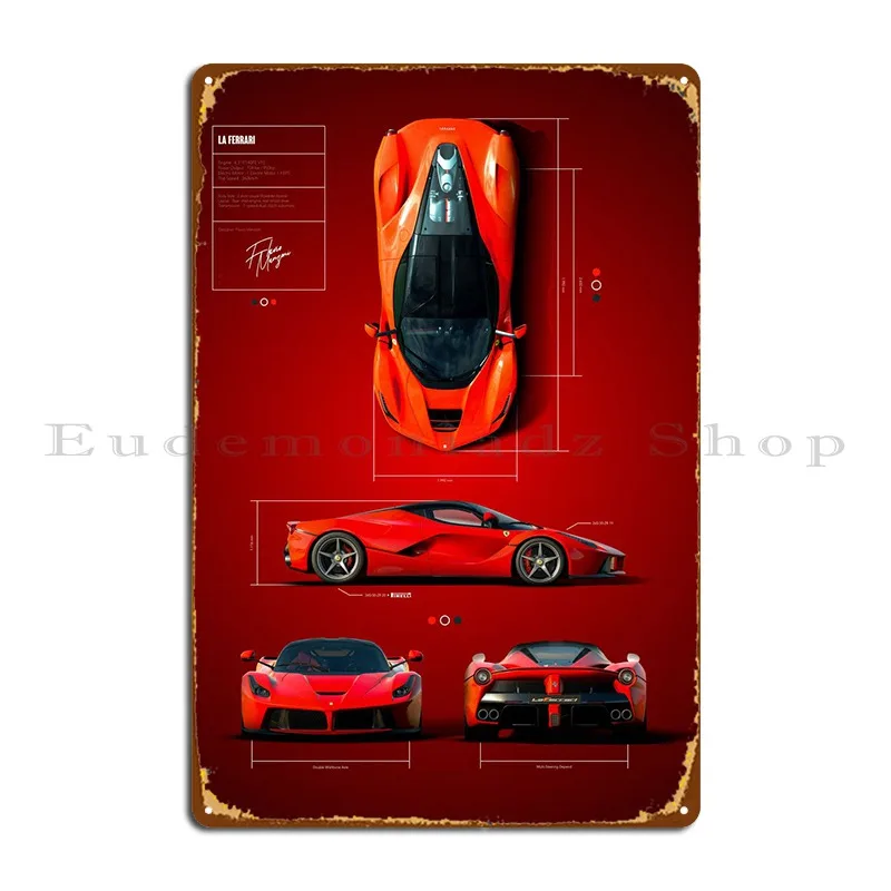 

Laferrari Metal Plaque Party Wall Decor Pub Personalized Club Tin Sign Poster
