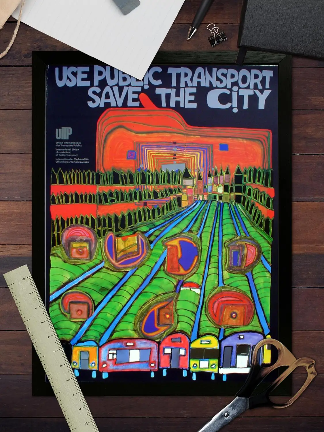 Hundertwasser Холст Художественный постер Настенное искусство Картина с принтом