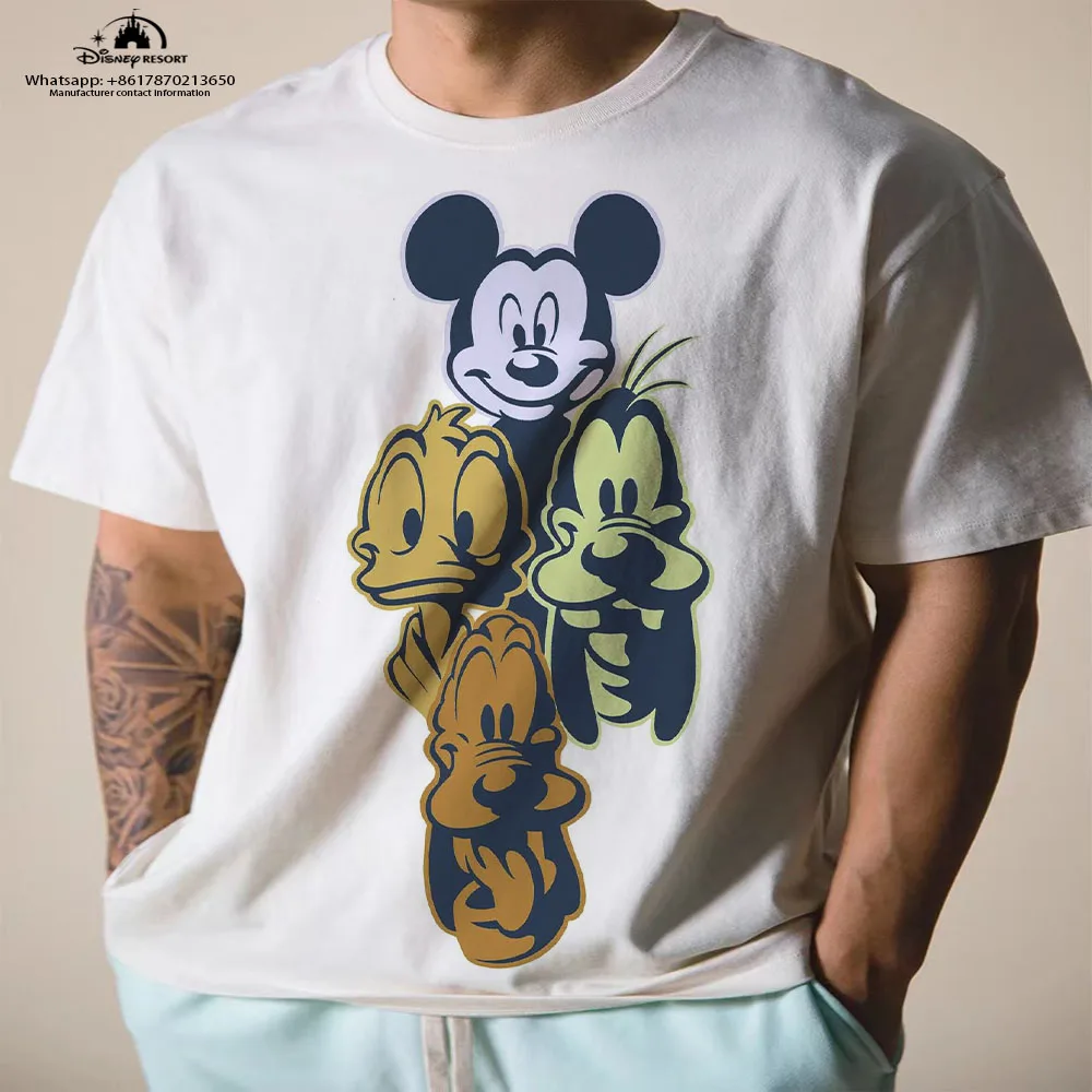 

Disney Street style and Lion King animated 3D printed men's shirts short sleeved Harajuku Y2K style 2023 new summer shirts