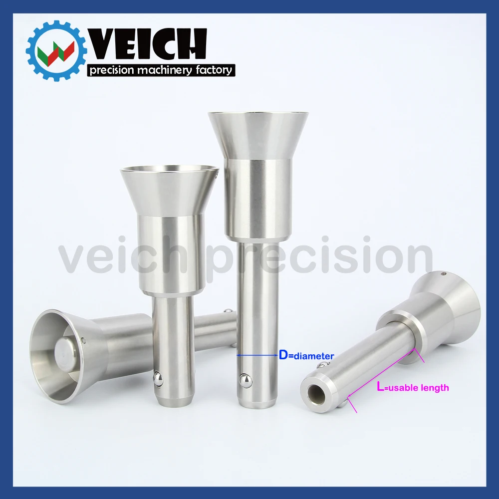 

VCN122 inch Stainless Steel Button Quick Release Ball Lock Pins Dia 3/16",1/4",5/16",3/8",7/16",1/2",9/16",5/8",3/4",7/8",1"