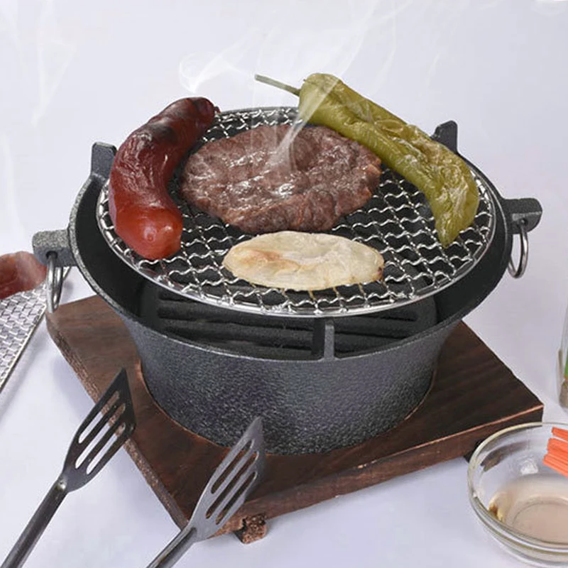 Японская полка из нержавеющей стали для барбекю прямоугольная полукруглая