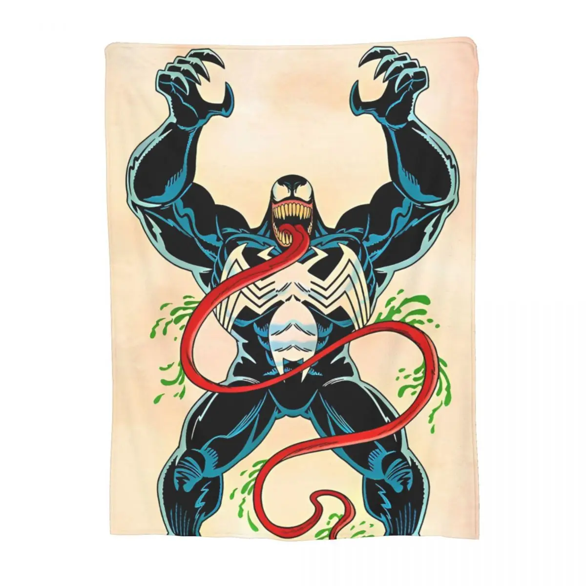 Одеяла Venom антигерой фланелевое потрясающее теплое одеяло с изображением