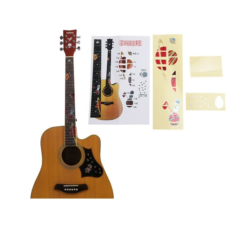 

Новые DIY наклейки для гитары, Fretboard, инкрустация, наклейка, гитара, шея, головка, гитара, бас, укулеле, тонкая наклейка, аксессуары для гитары