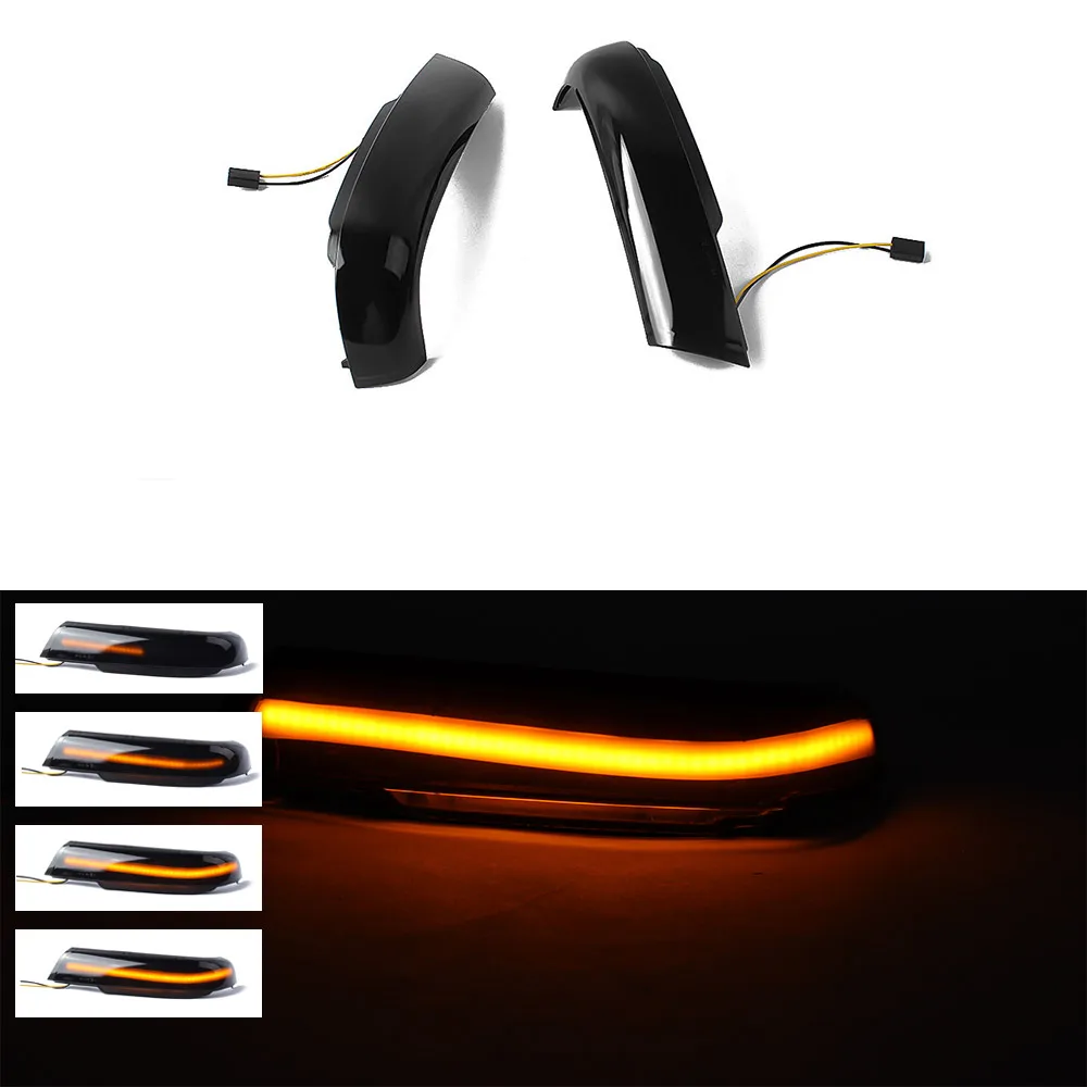 

2X LED Car Dynamic Sequential Flowing Side Rearview Mirror Turn Signal Indicator Lights For VW Touareg 7L 2002-2006