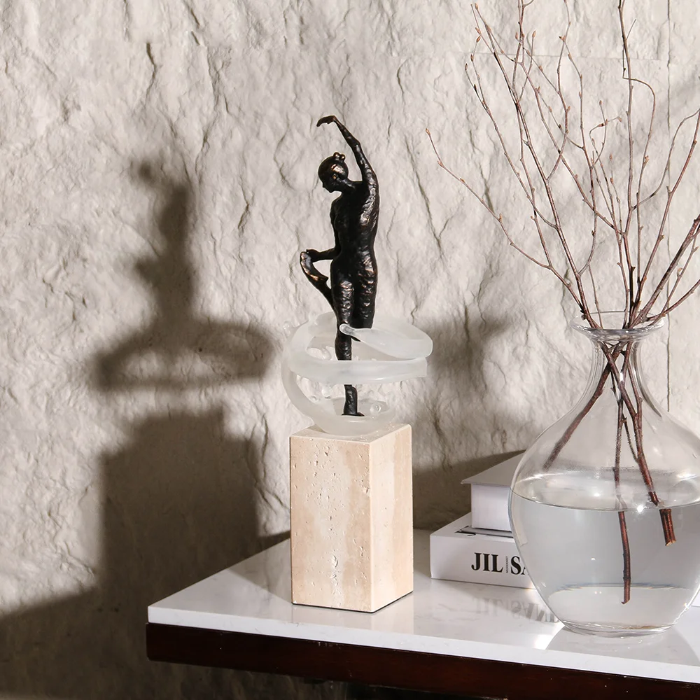 Для прямого дома и декора ручной работы из прозрачной смолы бронзы металла