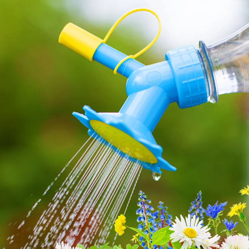 

2 In1 Plastic Sprinkler Nozzle Watering Bottle Water Cans for Flower Irrigation Watering Bottle Head Garden Tools