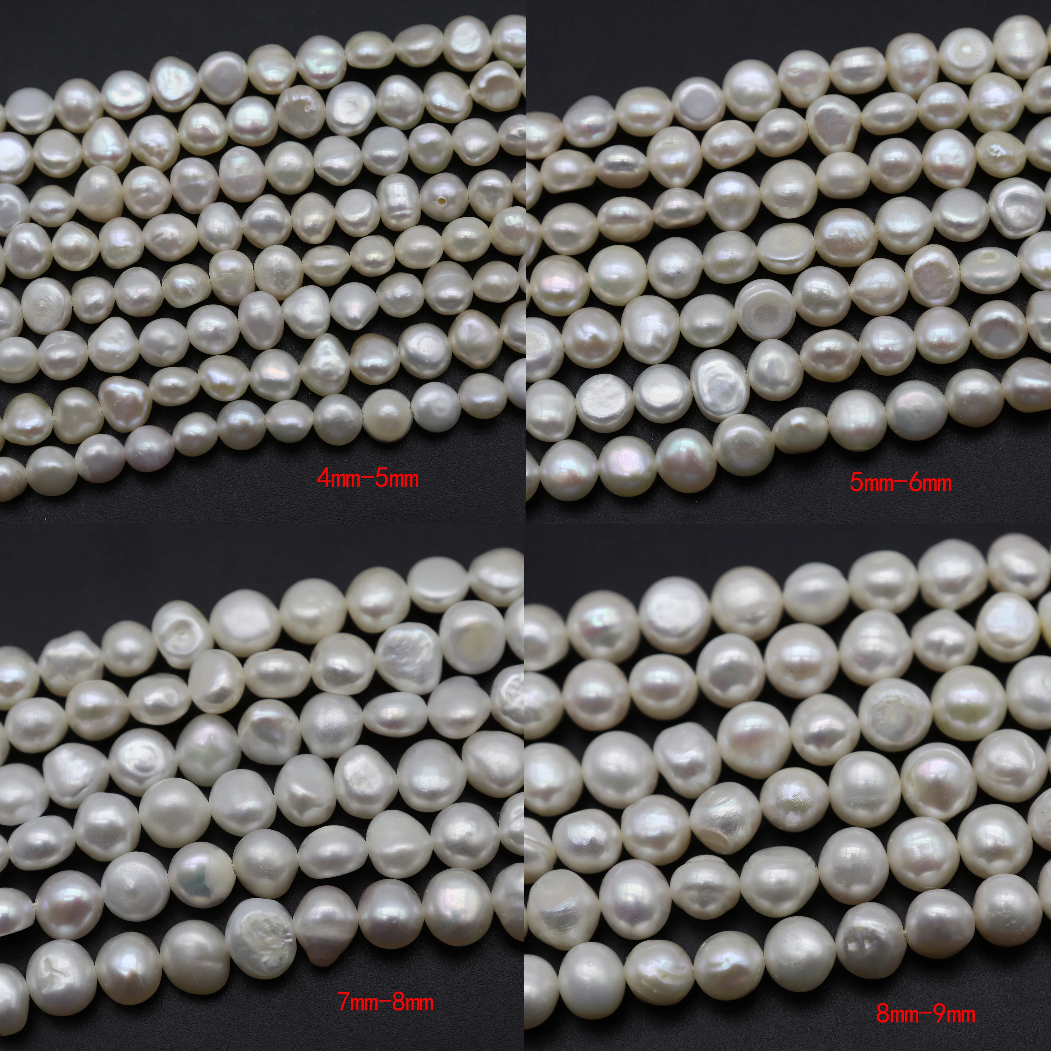 

Natural Pearl Beads Freshwater Pearl Irregular Side Punching Loose Spacer Bead For Jewelry Making DIY Necklace Earring Handmade