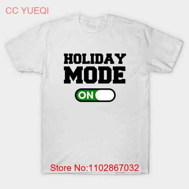Футболка Holiday Mode из хлопка S-5XL