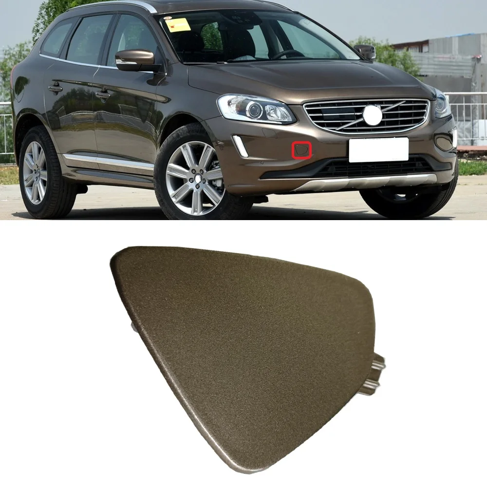 Фото Передний бампер Yasong, крышка прицепа для Volvo XC60 2014 2015 2016 2017, крышка фаркопа, крышка бампера, фаркоп, крышка №1