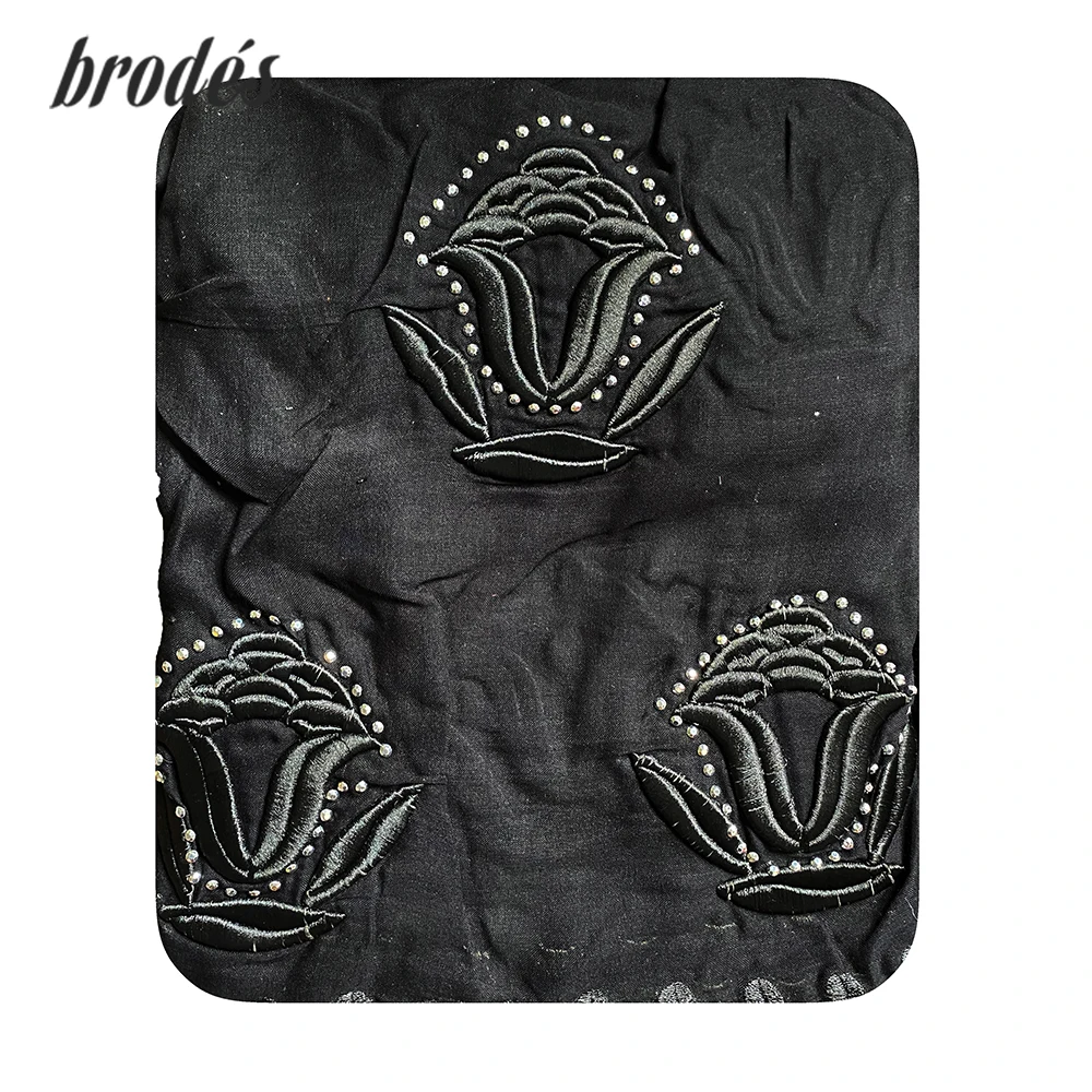 Африканский женский шарф шаль стереоскоп зимняя хлопковая вышивка хиджабы