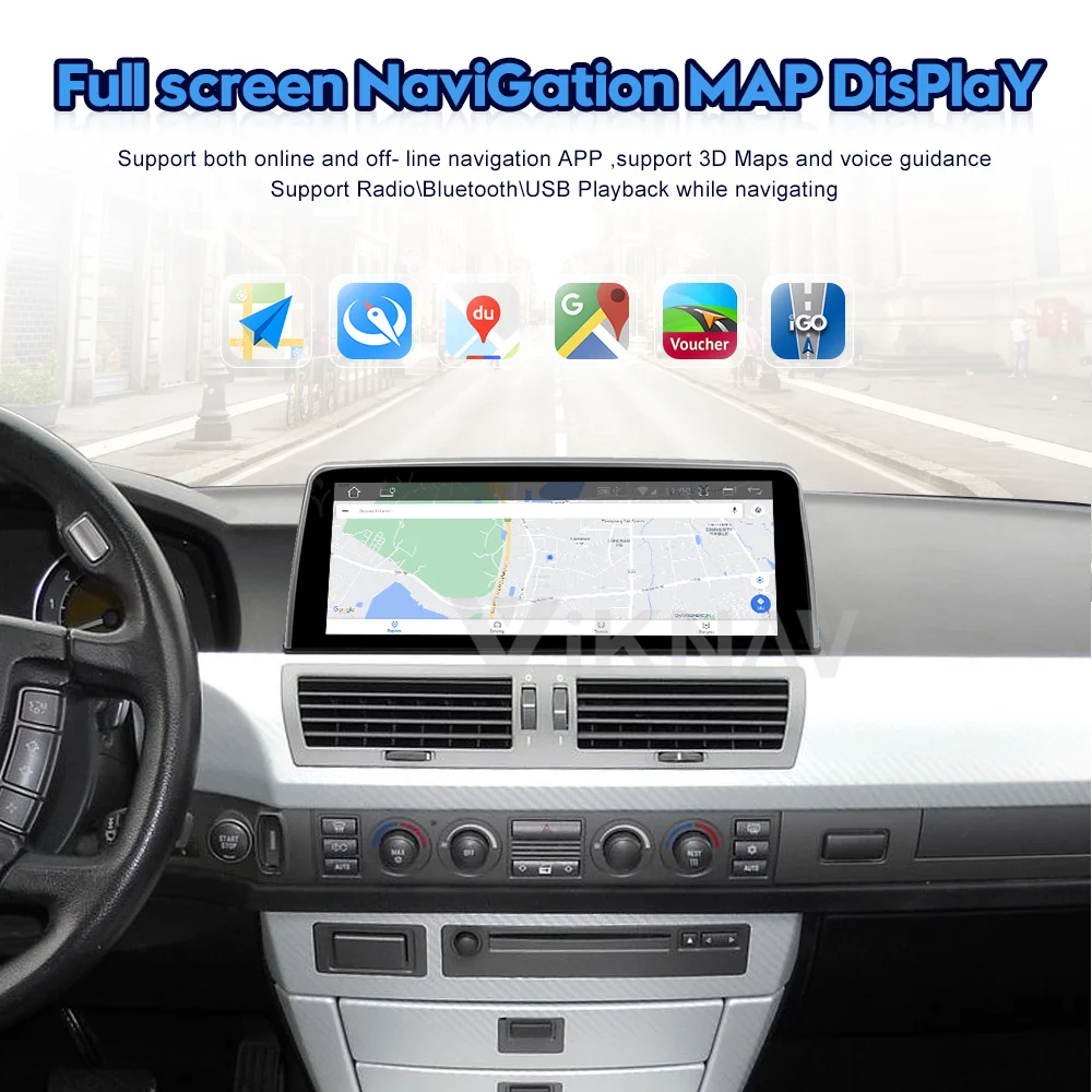 Автомобильный радиоприемник на Android 11 для BMW серий 7 E65 E66 F01 F02 2006-2015 система CCC GPS
