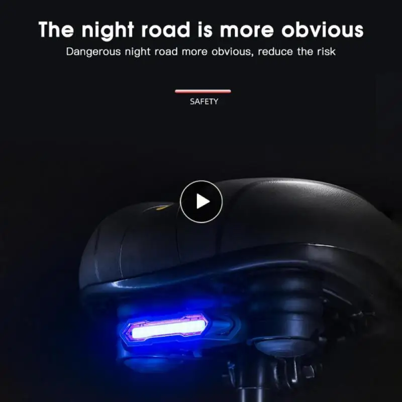 

USB аккумуляторные велосипедные фонари, задние фонари для езды на открытом воздухе, безопасная работа, водонепроницаемый подсветка, умные задние фонари