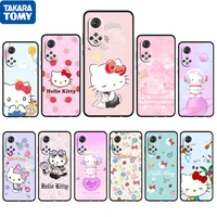 anime cat hello kitty girl for honor 60 50 20 se pro x30 10x 10i 10 9x 9a 8x 8a lite silicone soft tpu black phone case cover