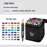 explosive 48 color touch oily double headed marker pen stationery set student anime hand painted diy art design pen posca marker