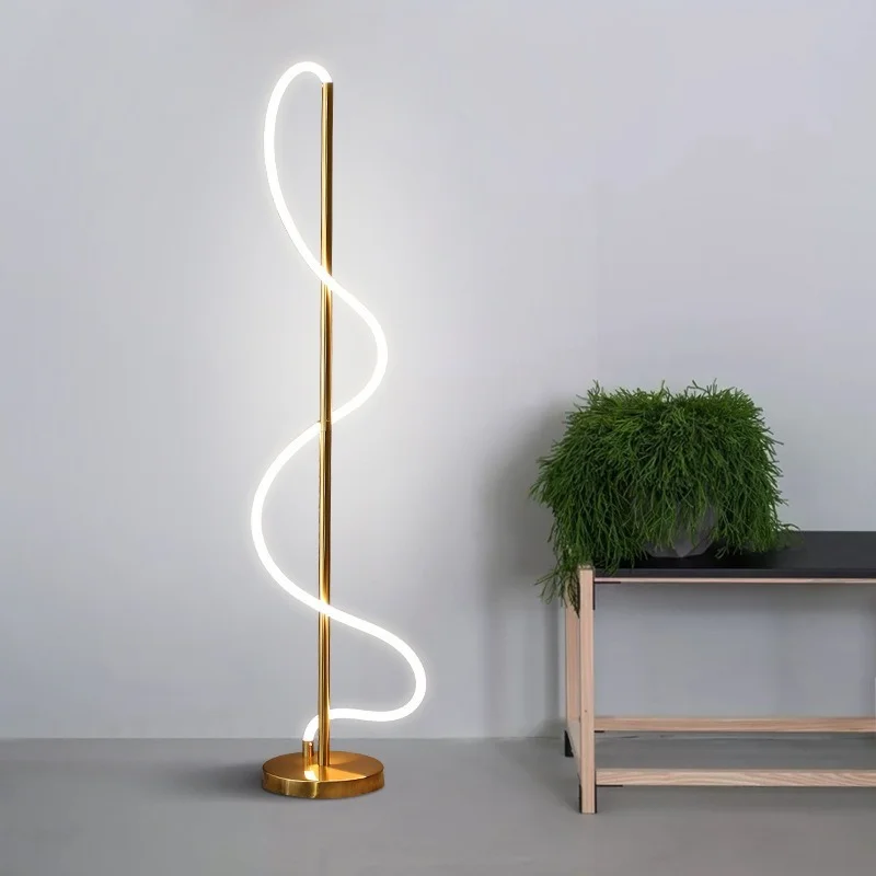 

Modern Minimalist LED Floor Lamp Nordic Creative Hose Note Floor Table Lamp Living Room Bedroom Bedside Lamp LED Floor Lamp