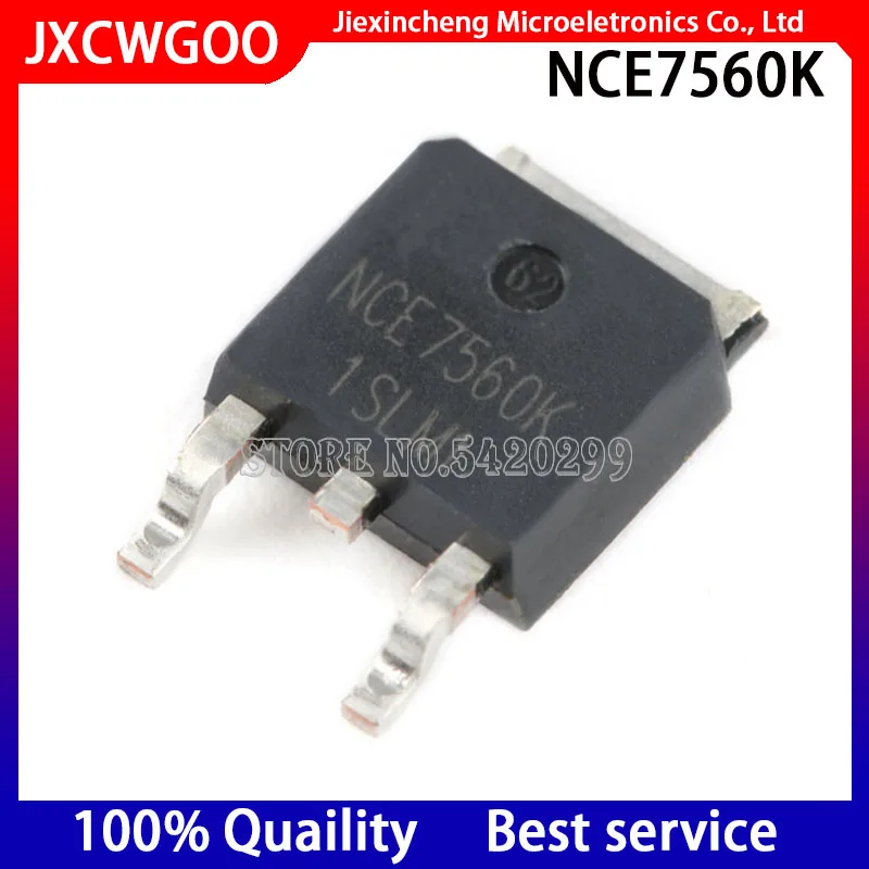 

Новый оригинальный NCE7560K NCE7560 TO-252 75V 60A MOSFET 10 шт./лот