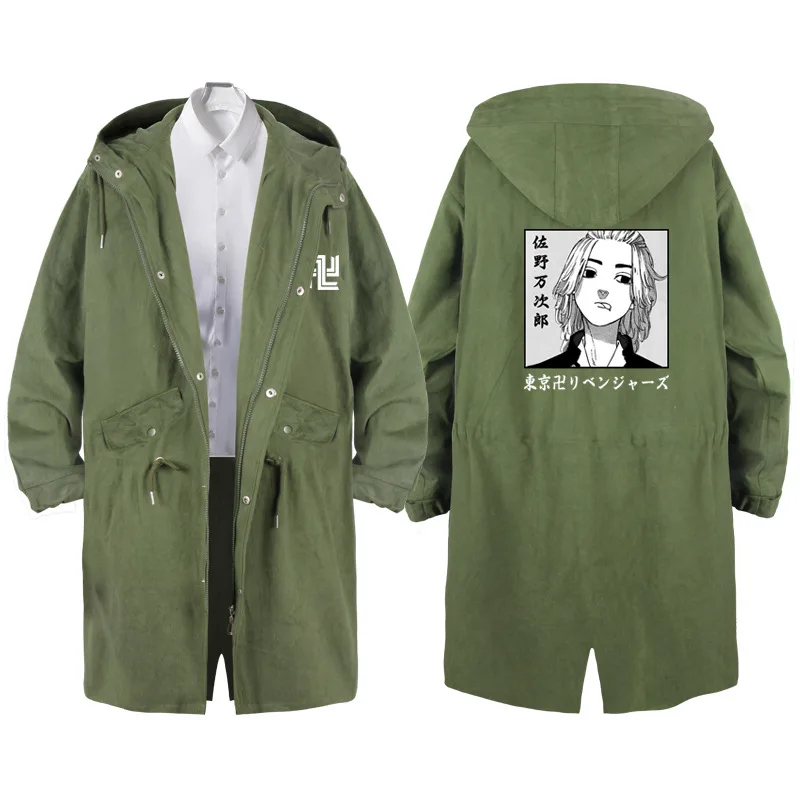 Длинный тренчкот Токийский рептилии пальто манджи для косплея Mikey Sano Manjiro Draken Ken