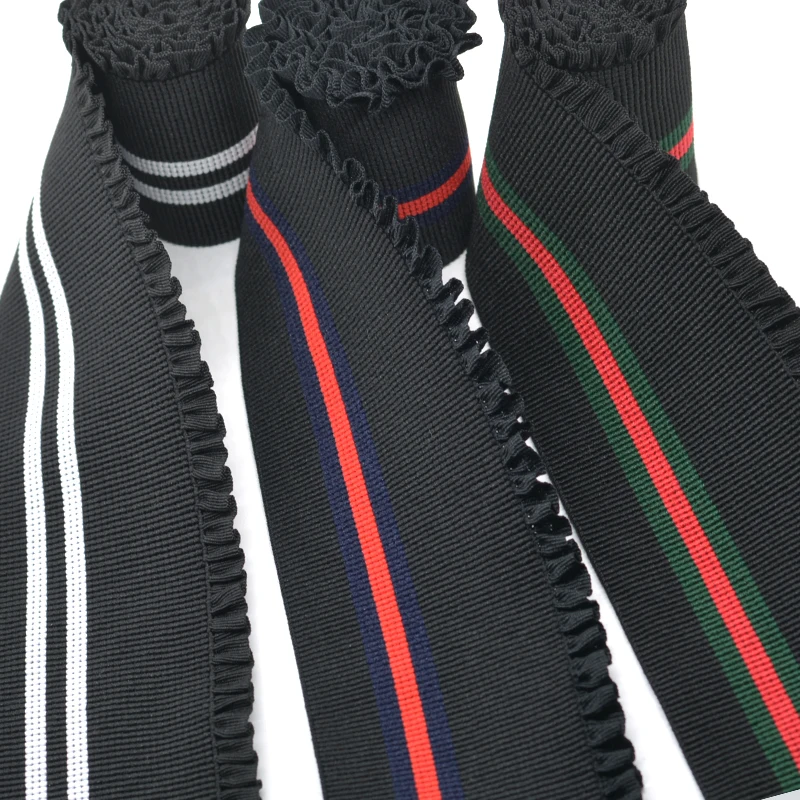 

6cm Auricular Lace Elastic Belt Double Side Flannel Waist High Elastic Rubber Ribbon DIY Hand Sewing Clothing Accessories 1Meter