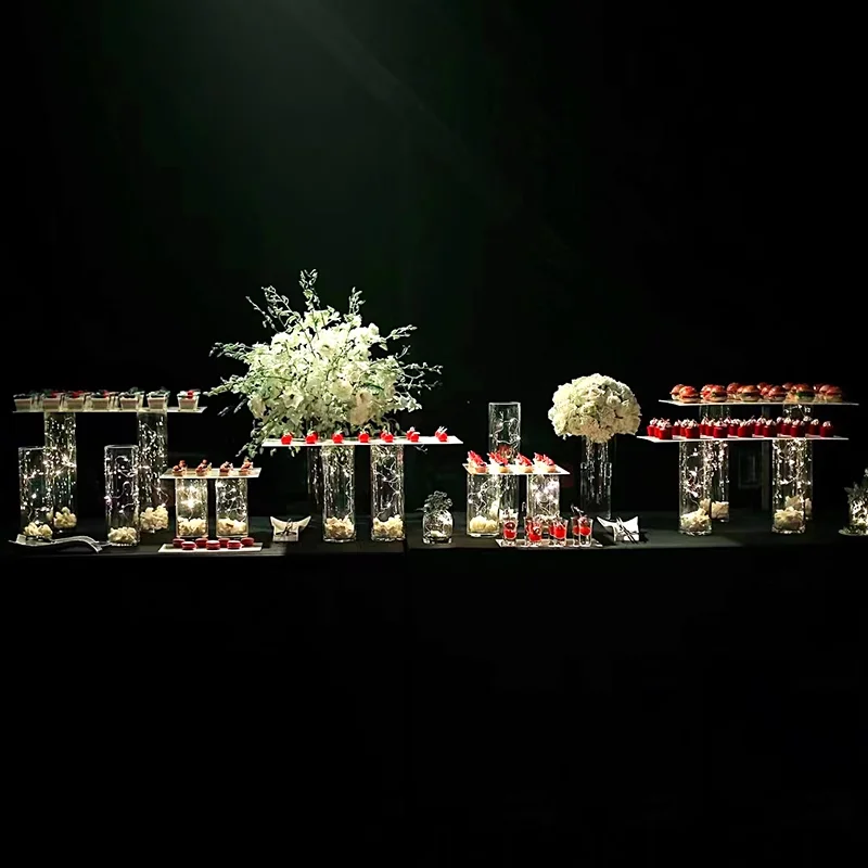 Акриловая подставка для буфета дисплей холодной еды Свадебный перерыв чая