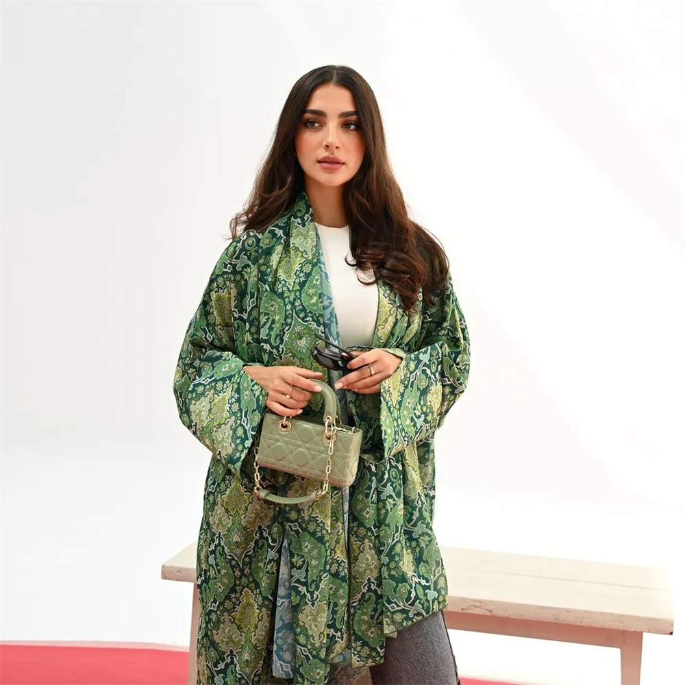 Кимоно Абая Дубай Мусульманский Рамадан Ид Открытый Химар Молитвенная Одежда