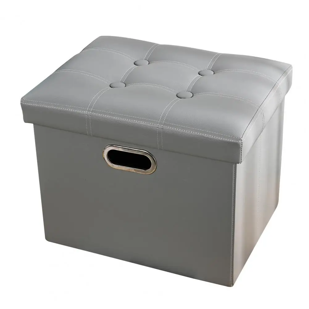 

Footrest Stool Practical with Handle 3 Colors Large Capacity Home Footrest Stool for Bedroom