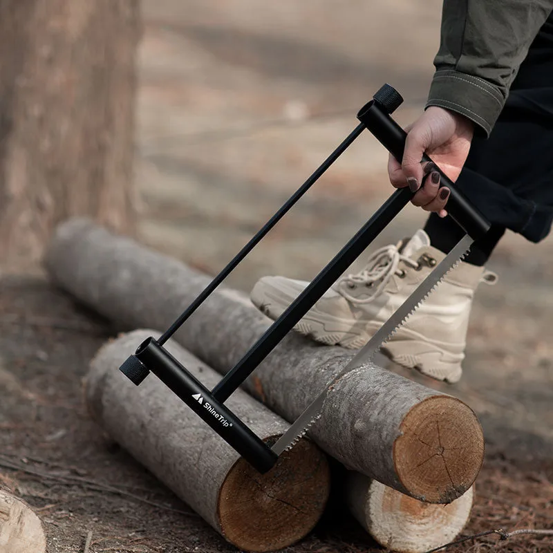 

Aluminum Alloy Camping Saw Detachable Safety Folding Manual Saw Mini Garden Bucksaw for Woodworking Gardening Outdoor Survival