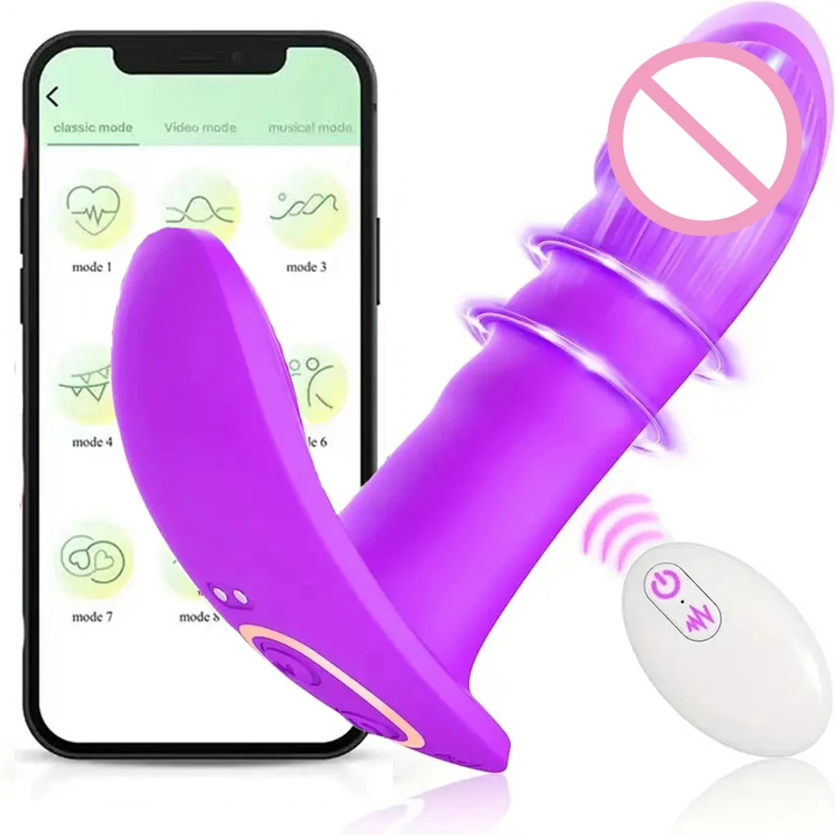 sterowany wibrator dla kobiet i par z ukrytym bezprzewodowym kontrolerem kształtem motyla przyjemności w łechtaczce pun...