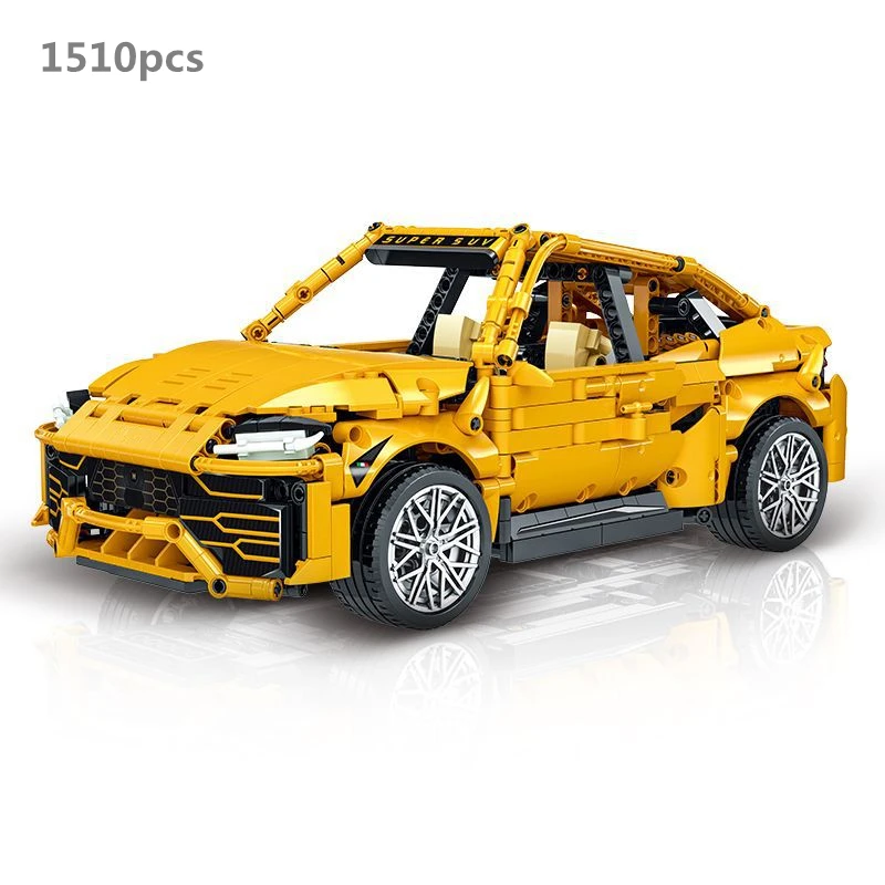 

Высокотехнологичный Внедорожный гоночный автомобиль Lamborghinies URUS SUV модель автомобиля строительные блоки спортивный суперкар детские игруш...