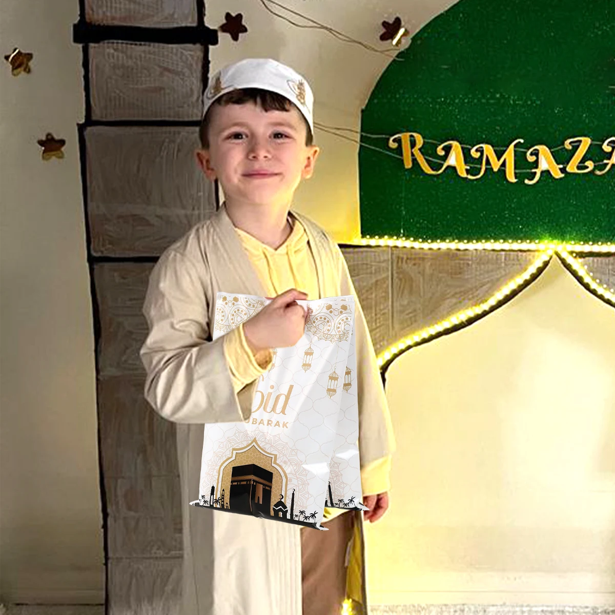 2025 Ид Мубарак Сумки для конфет Рамадан Украшения Подарочные пакеты Упаковка