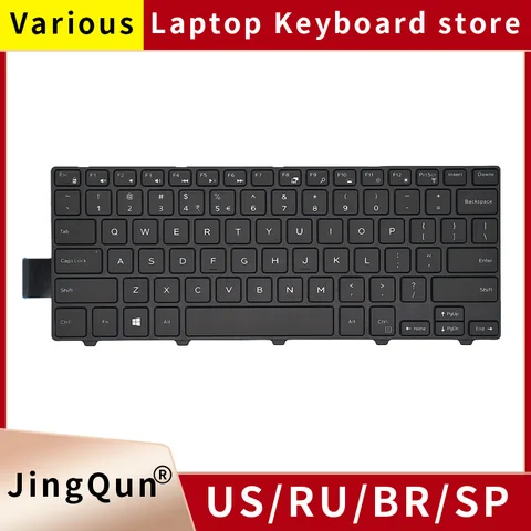 Русская клавиатура для ноутбуков Dell Inspiron 14 3000 3452 3458 3459 5447 5448 5441 5455 5458 5457 5459 7447 3442 3467 3459