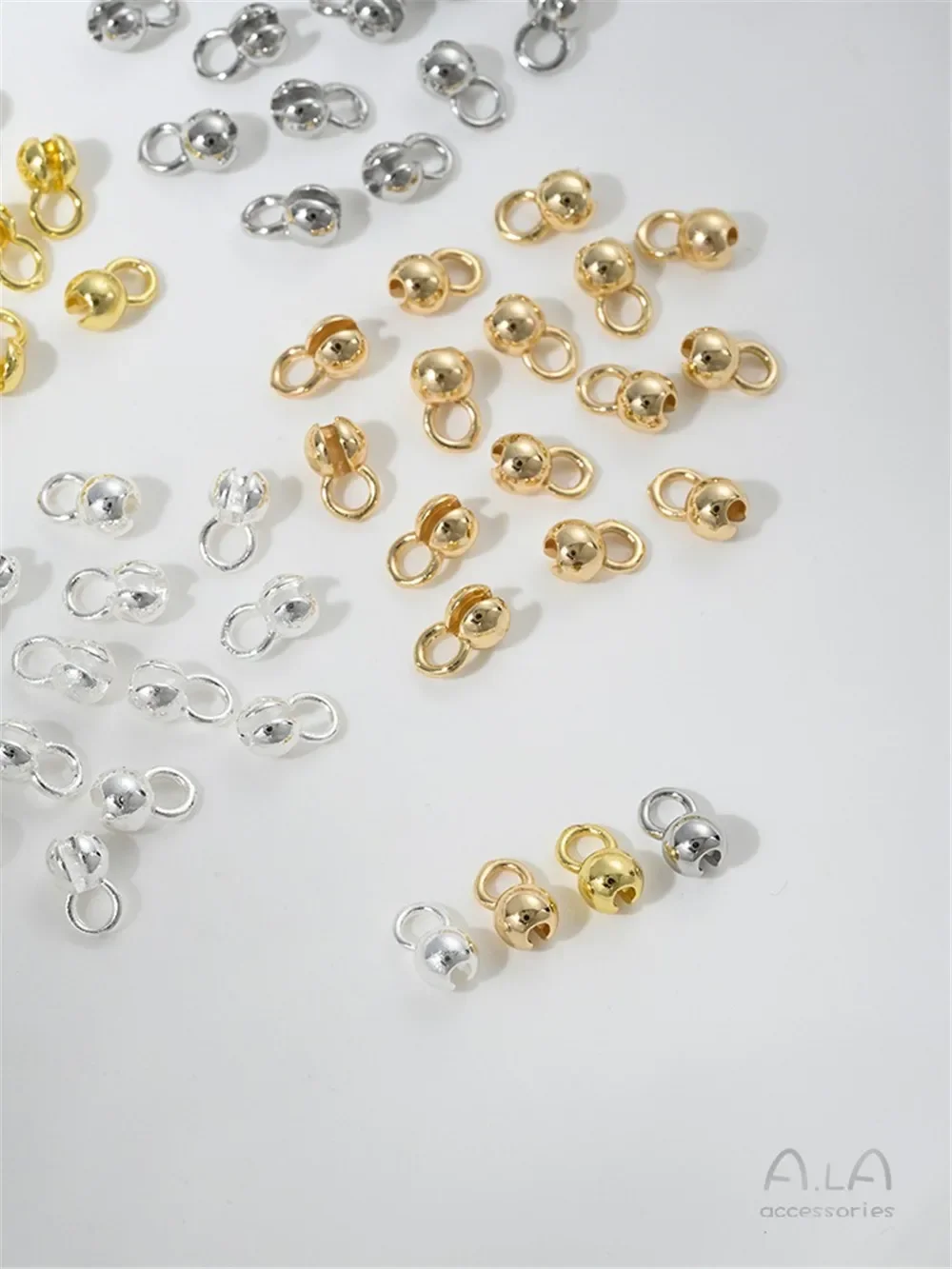 14 К посылка пряжка с золотой фасолью жемчужная цепочка узел сделай сам ювелирные