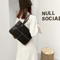 casual vintage tote trend bucket shoulder bag designer handbags for women genuine leather fashion underarm top handle black bag