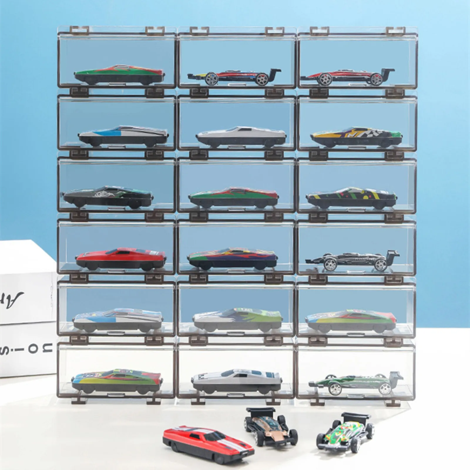 Акриловая прозрачная витрина 95*45*45 мм модель 1/64 автомобильное хранилище внешний