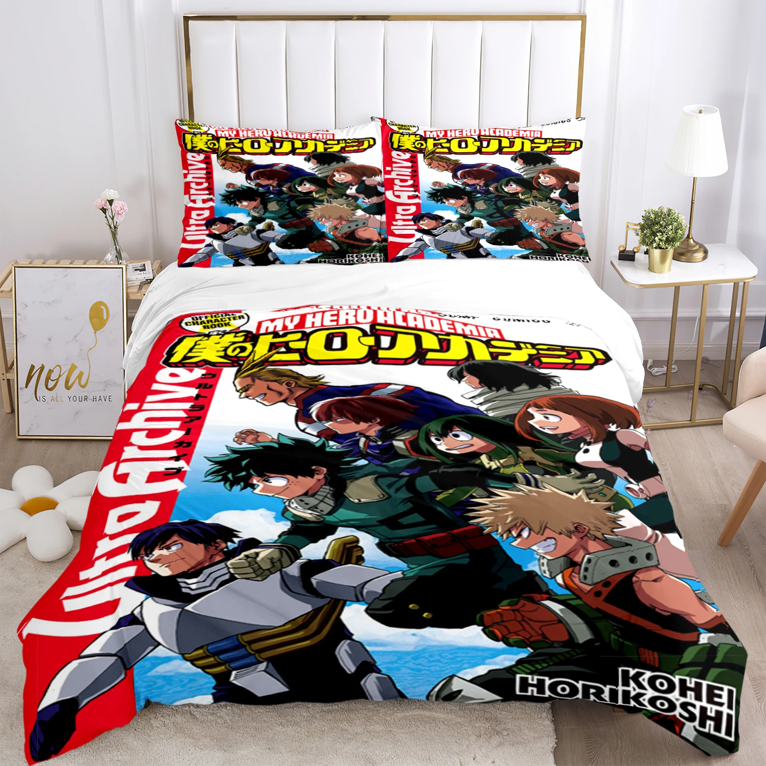 

my hero Digital Print Polyester Bedding Sets Child Kids Covers Boys Bed Linen Set for Teens bed comforter set stranger things