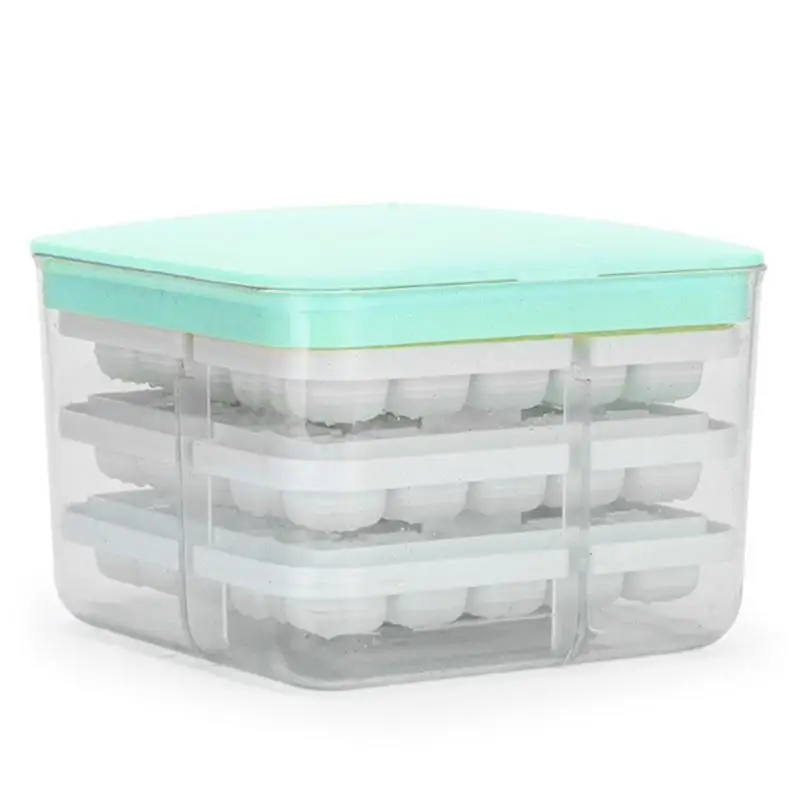 

2 в 1, форма для льда с крышкой, 75 слотов