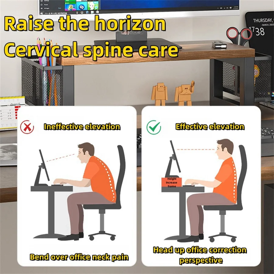 Большая подставка для монитора 16-дюймового металлический настольный набор