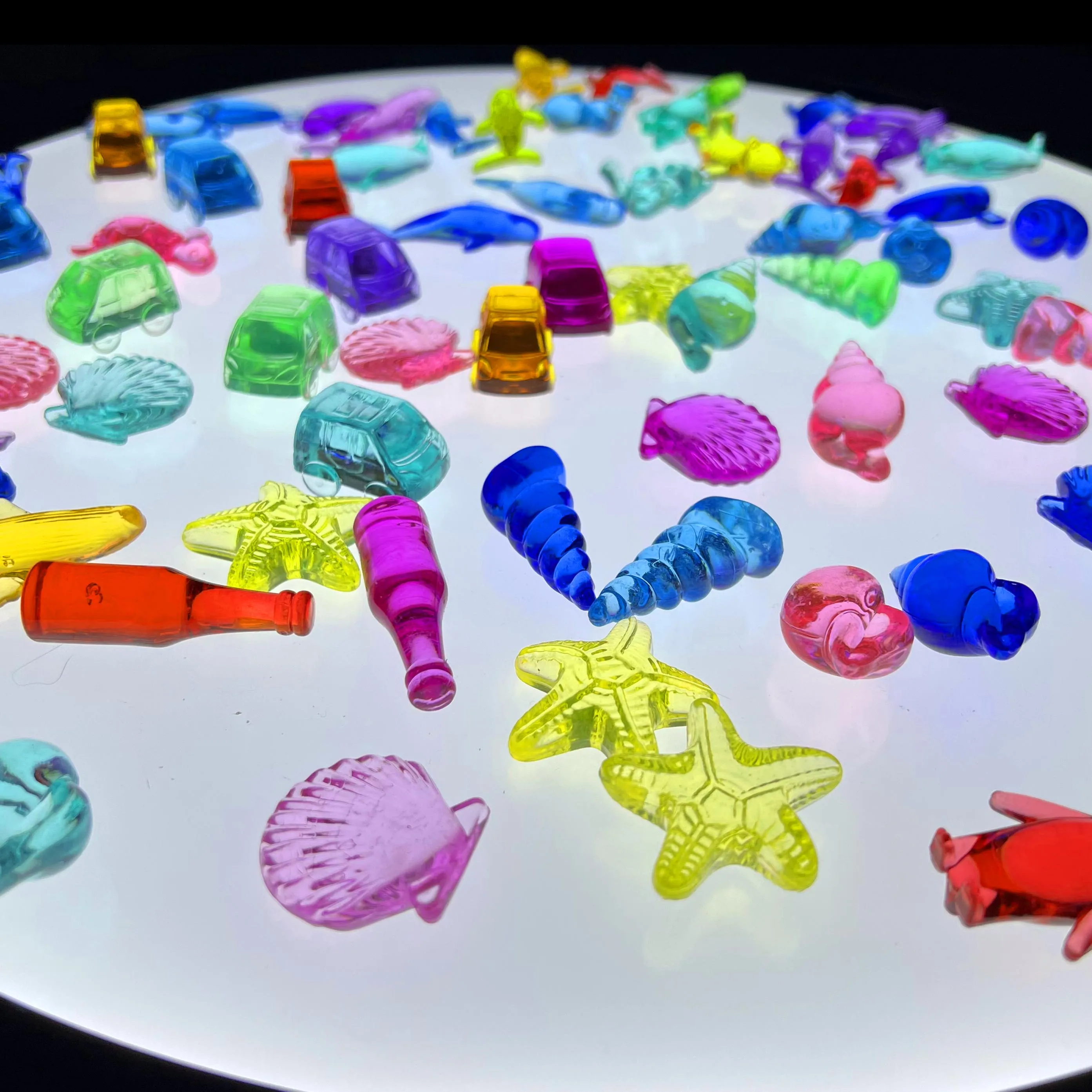 Монтессори светильник стол развивающие игрушки открытый материал аксессуары прозрачный медведь Димонд детский сад для малышей дошкольного возраста инструменты