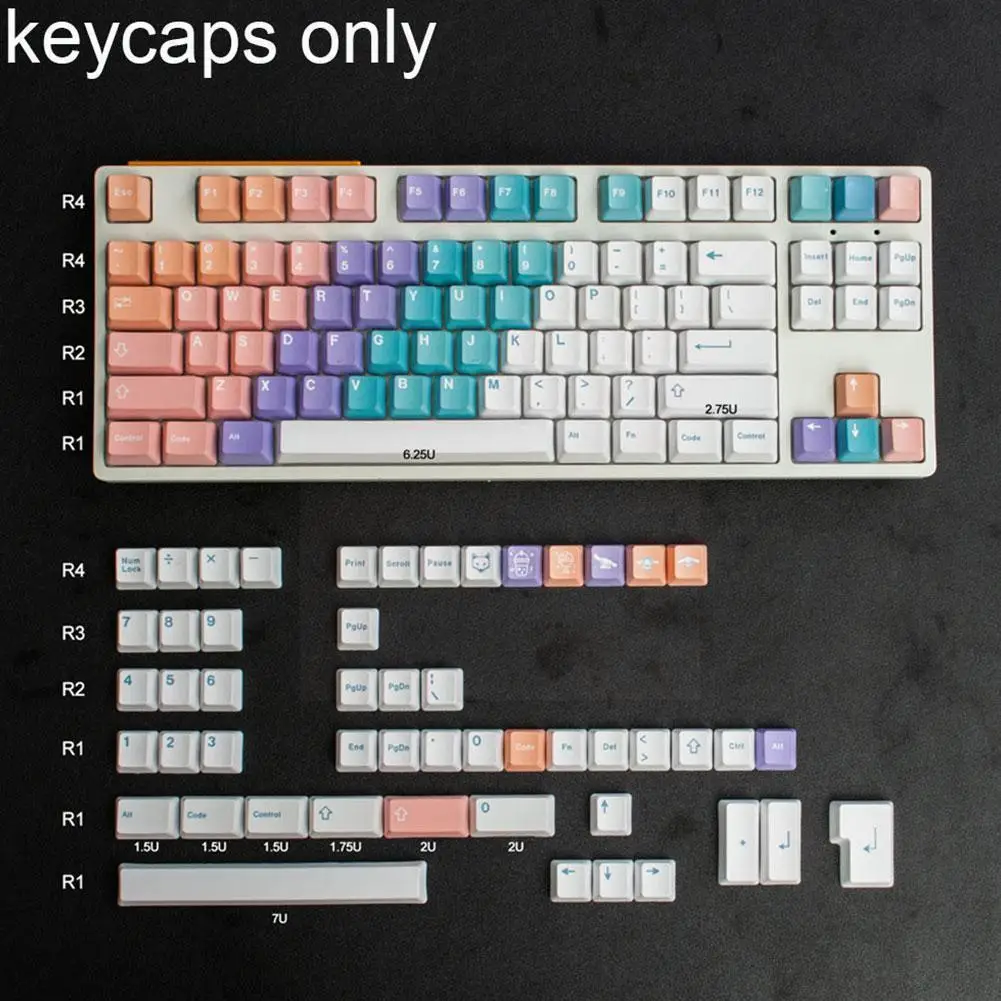 

Mechanical Board Caps 138 Replaceable Pbt Caps Lettering Double Caps Shot S Backli Transparent Injection L3y4