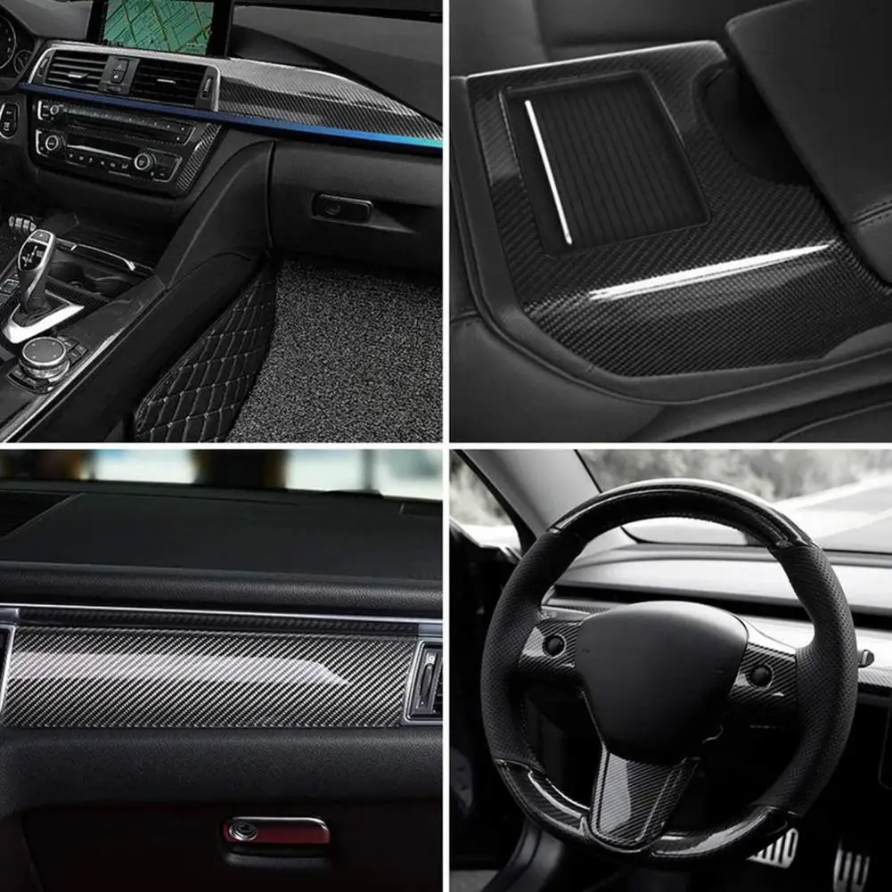 

Unique Tint Film Smooth Texture Waterproof Car Film 6D Black Carbon Fibre Film