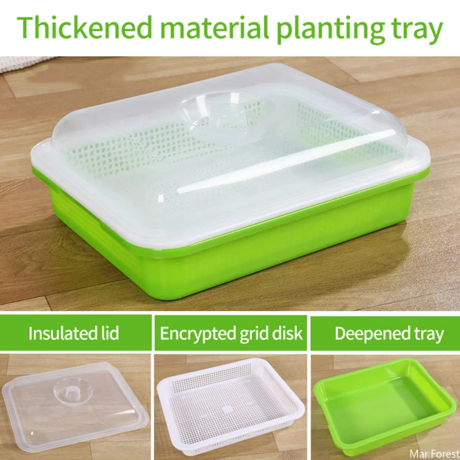 Гидропонная детская тарелка микрозелень лоток для ростков горшок проращивания