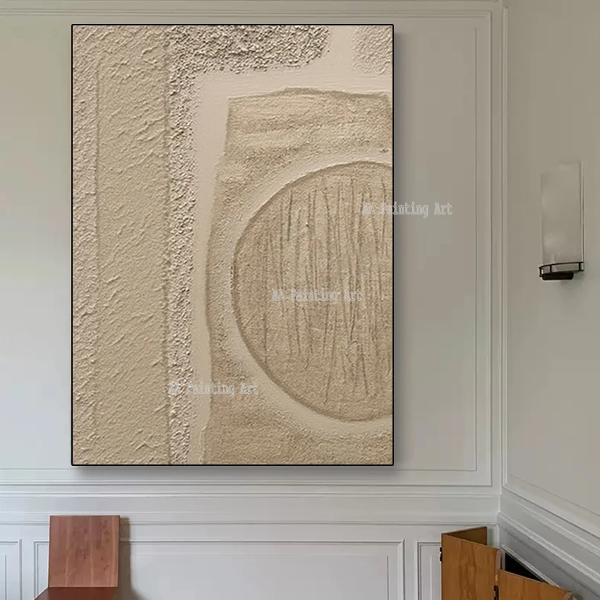 

Ручная роспись Коричневая абстрактная текстура Картина маслом Современные фрески холст Искусство без рамы Настенные картины Предмет ручной работы