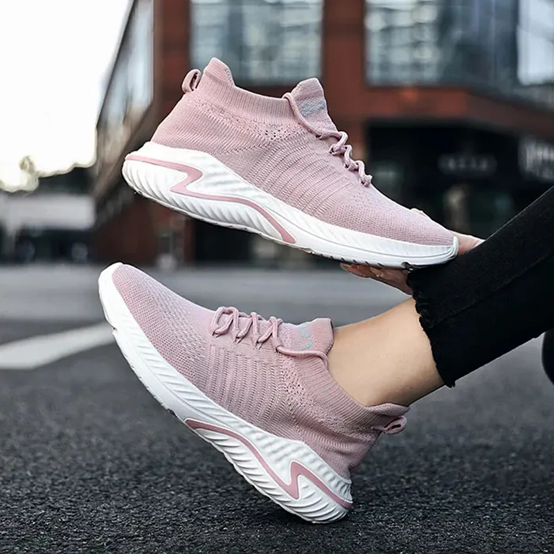 Woman Sneakers Shoes Breathable Mesh Man Running Shoes Footwear Outdoor Grass Jogging Walking Sneakers for Men